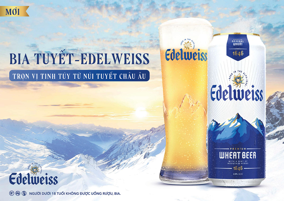 HEINEKEN Việt Nam ra mắt Edelweiss, bia lúa mì từ núi tuyết châu Âu