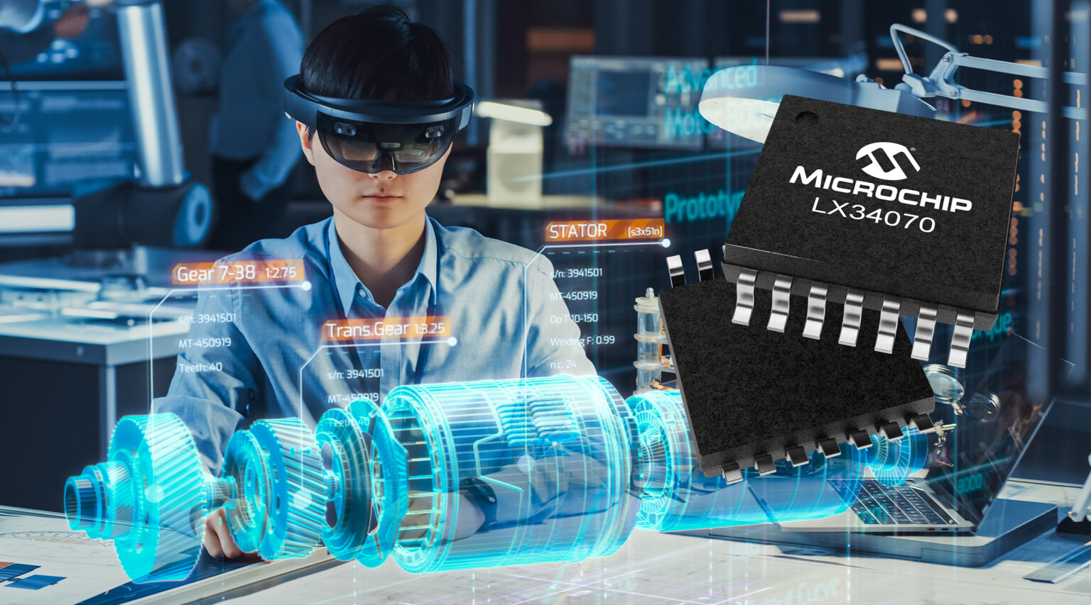 Microchip ra mắt IC LX34070 cho động cơ EV
