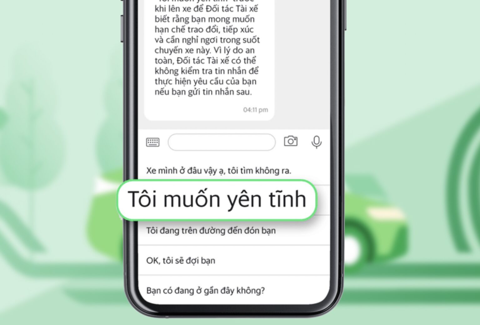 Grab đang thử nghiệm tính năng "Chuyến xe im lặng - Silent Ride" để cải thiện trải nghiệm người dùng.