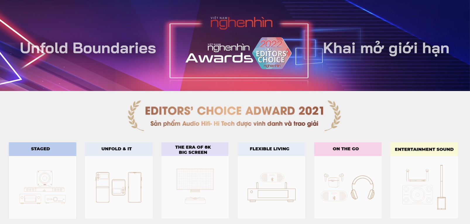 Nghe Nhìn công bố chủ đề Editors' Choice Awards 2022 