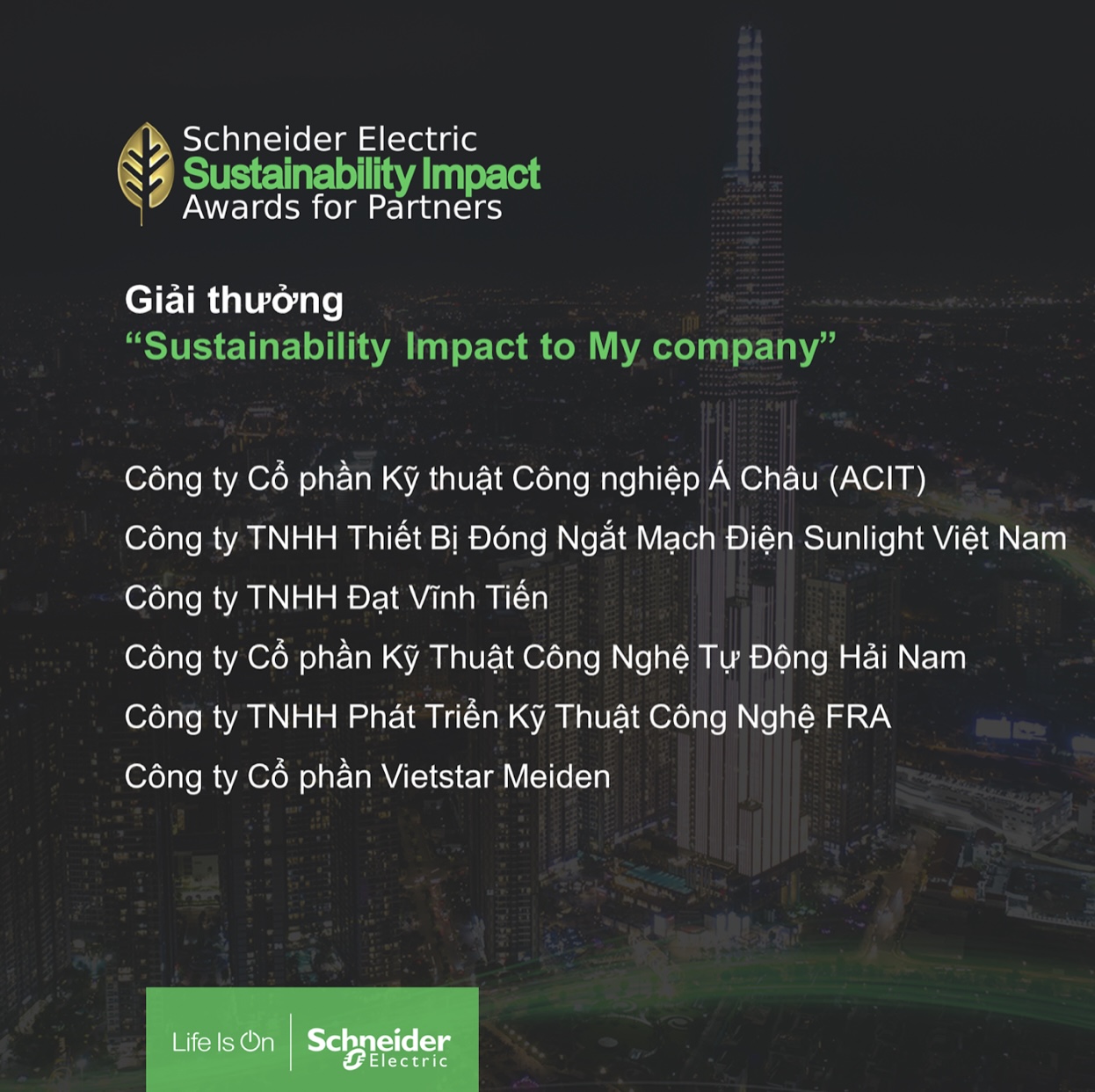 Schneider Electric vinh danh 11 'Green Heroes'