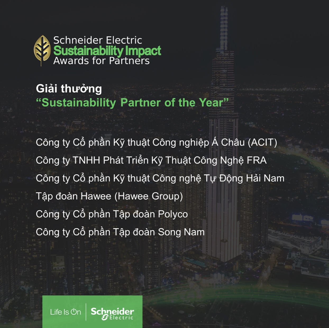 Schneider Electric vinh danh 11 'Green Heroes'