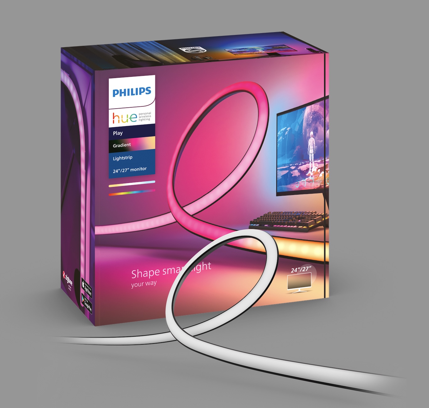 Signify ra mắt sản phẩm Philips Hue Play Gradient cho máy tính