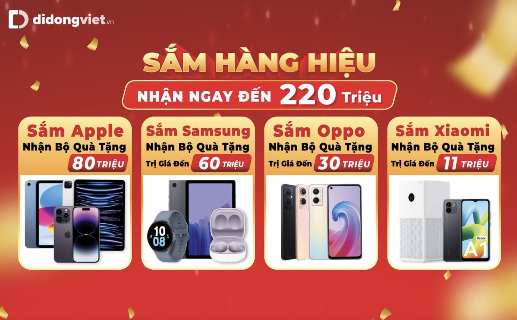 Di Động Việt triển khai chương trình “Sắm hàng hiệu nhận ngay đến 220 triệu” từ 5/12 - 31/12