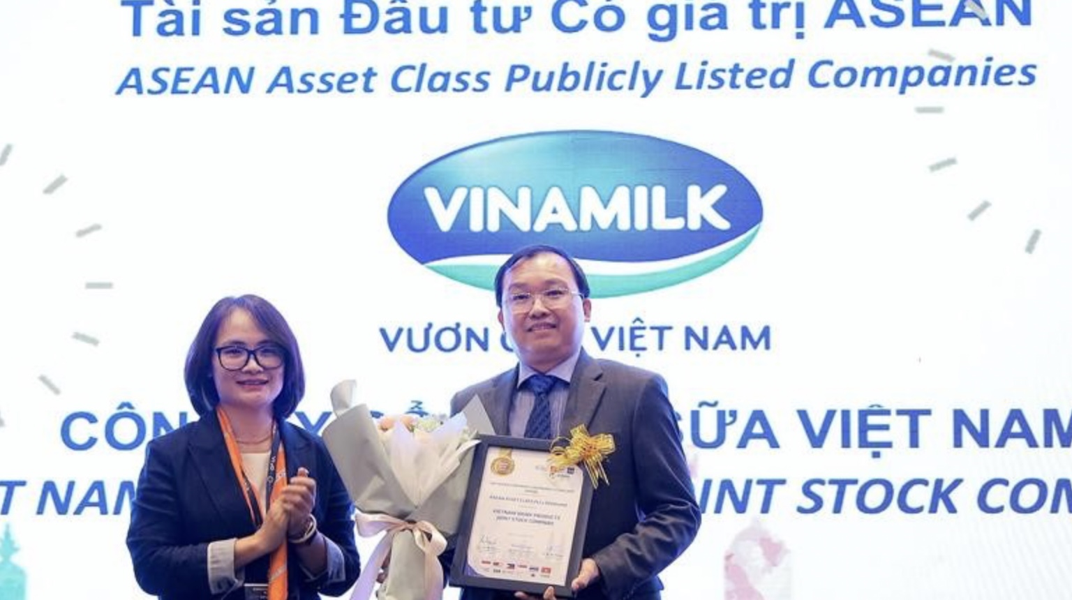 Vinamilk là doanh nghiệp Việt Nam duy nhất được vinh danh là Tài sản đầu tư có giá trị của ASEAN