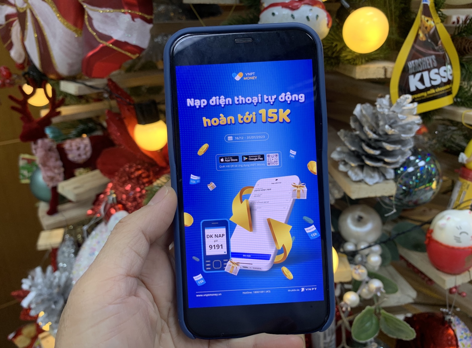 Ưu đãi nạp tiền điện thoại tự động qua VNPT Money