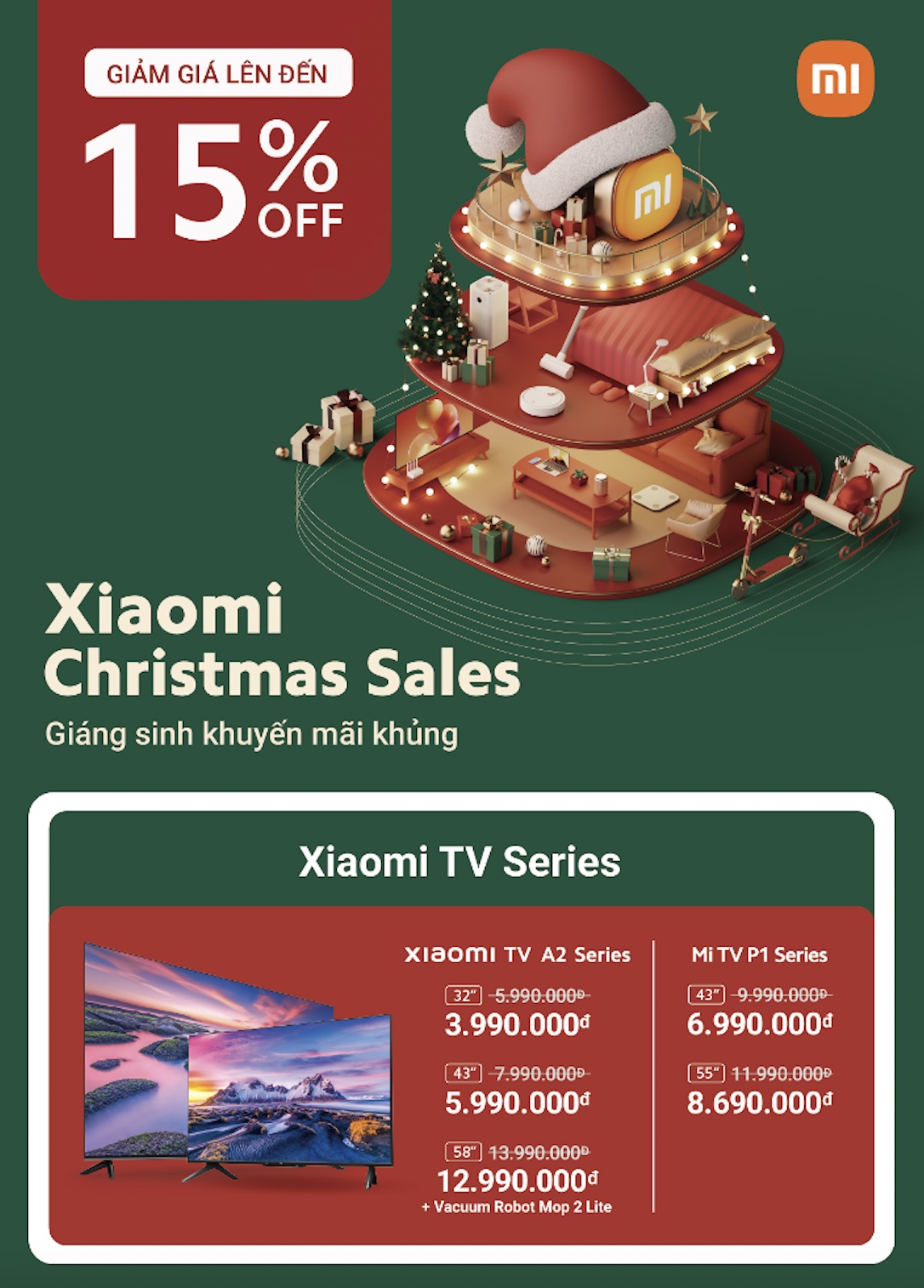 Xiaomi tung ưu đãi mùa lễ hội cuối năm