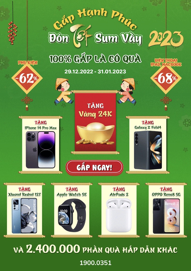 Với mỗi hóa đơn giá trị trên 1 triệu đồng, khách hàng đã chơi minigame sẽ được nhận 1 phần quà hấp dẫn