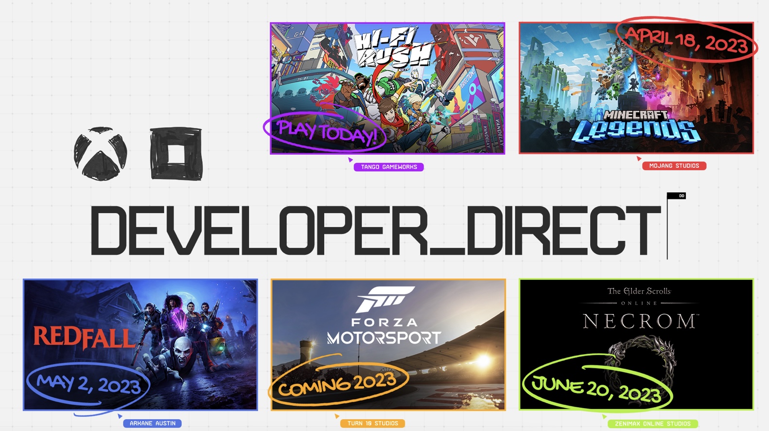 Các game mới của Xbox & Bethesda sắp có mặt trên Xbox, PC và Game Pass gồm Forza Motorsport, Minecraft Legends, Redfall...
