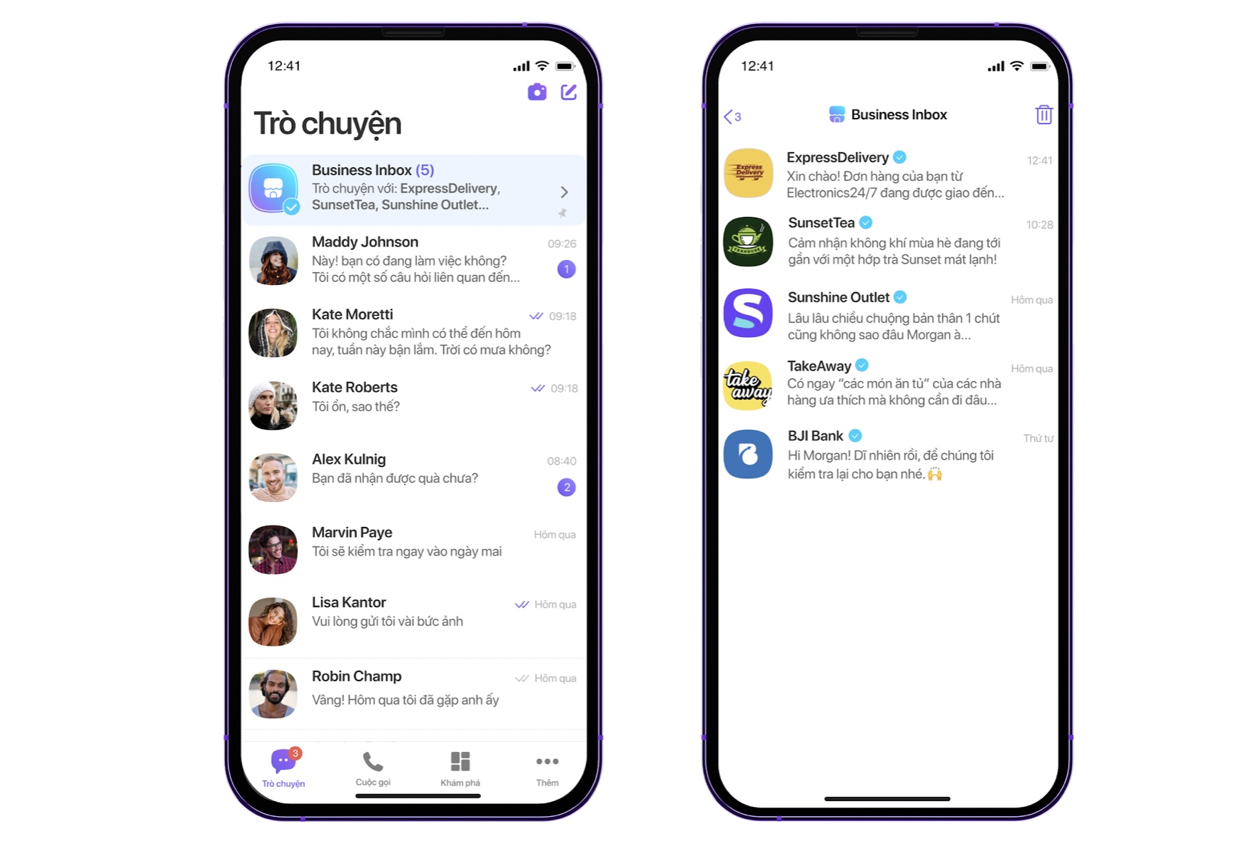 Business Inbox có thể tùy chỉnh trên Viber