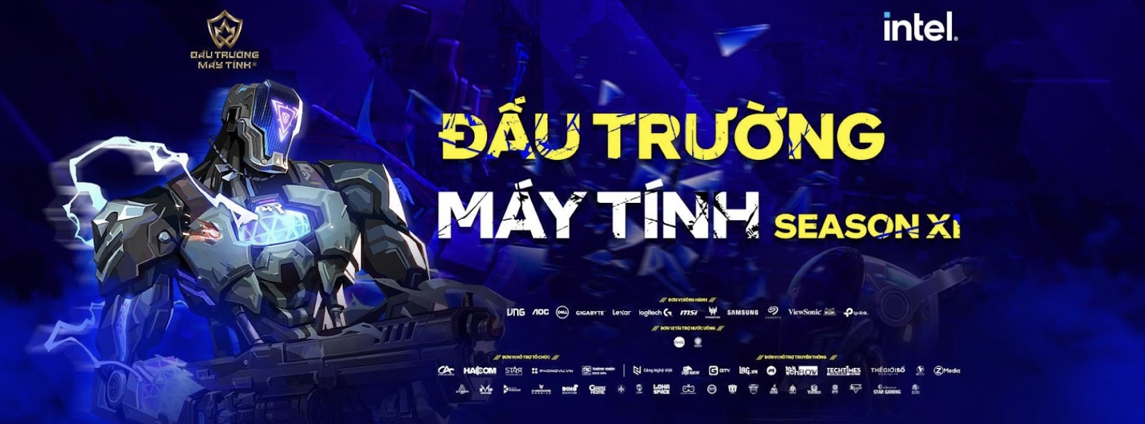 Đấu Trường Máy Tính mùa 11 trở lại với sự tổ chức của Intel và các hãng đồng hành VNGGames, AOC, Dell, Gigabyte, Lexar, Logitech, MSI, Samsung, Seagate, ViewSonic, TP-Link, CocaCola