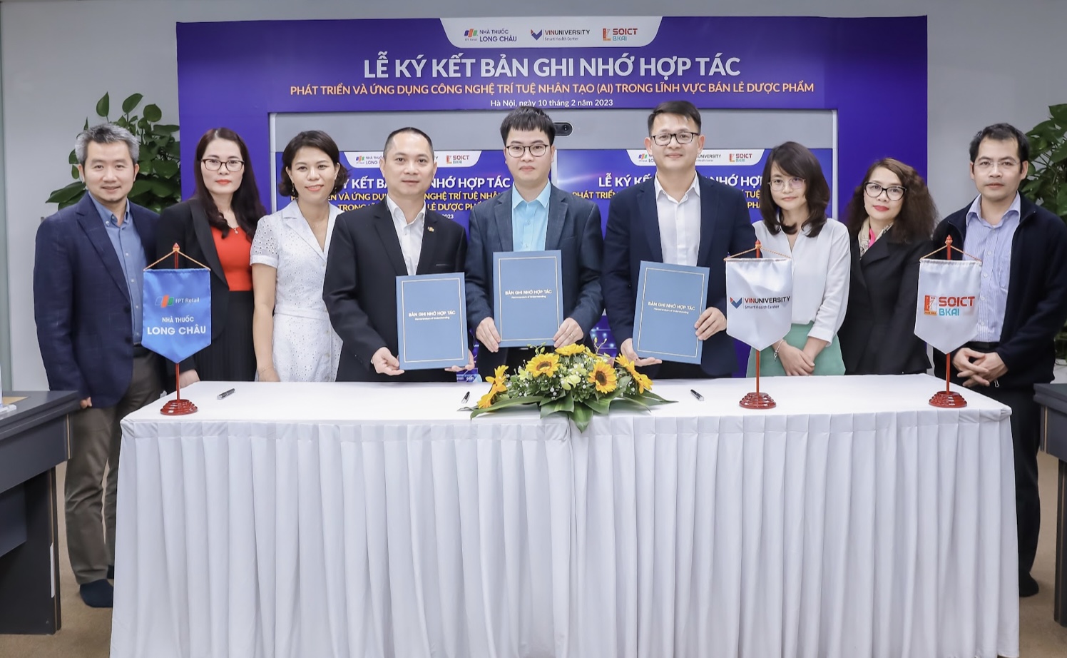 FPT Long Châu hợp tác chiến lược với VinUni và BKAI