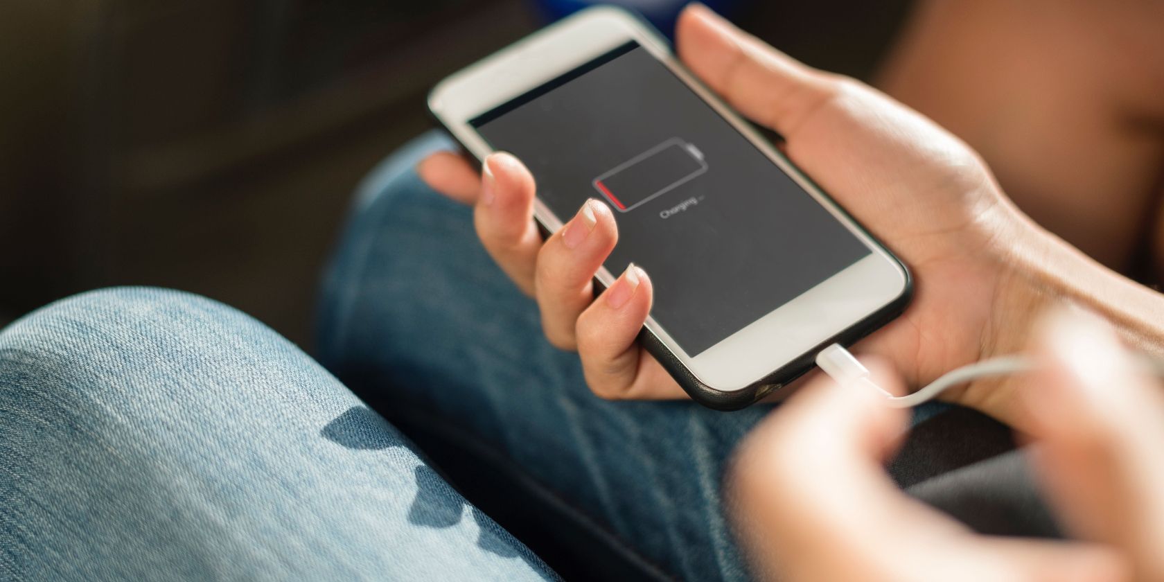 a person holding a phone