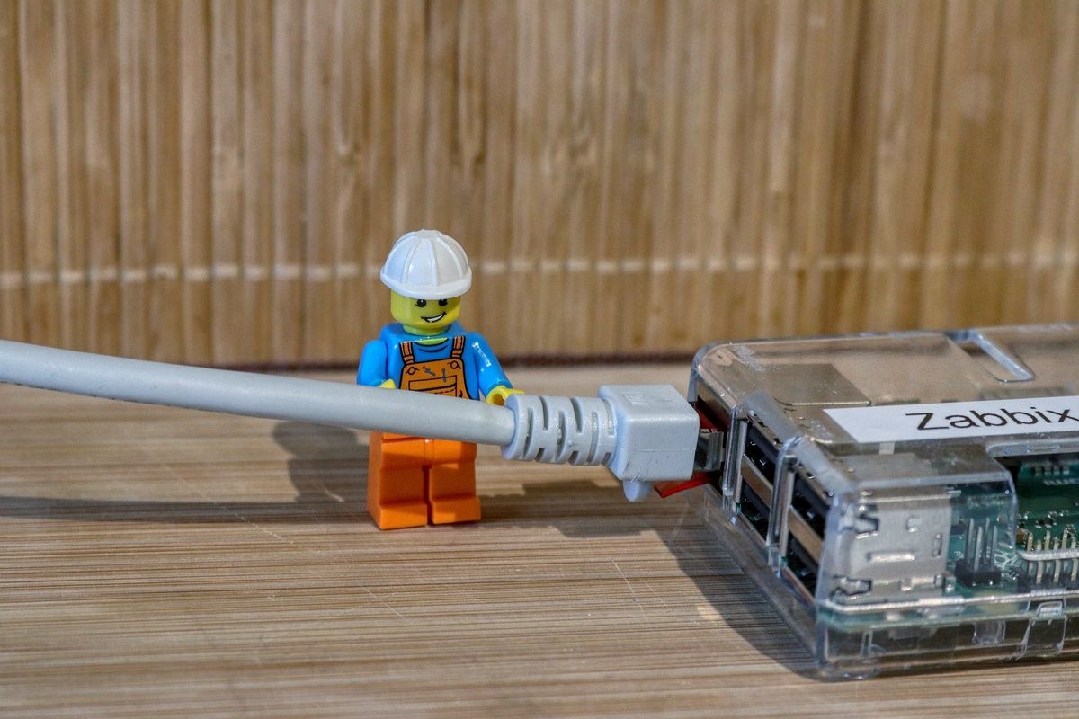 Người đàn ông Lego và cáp mạng