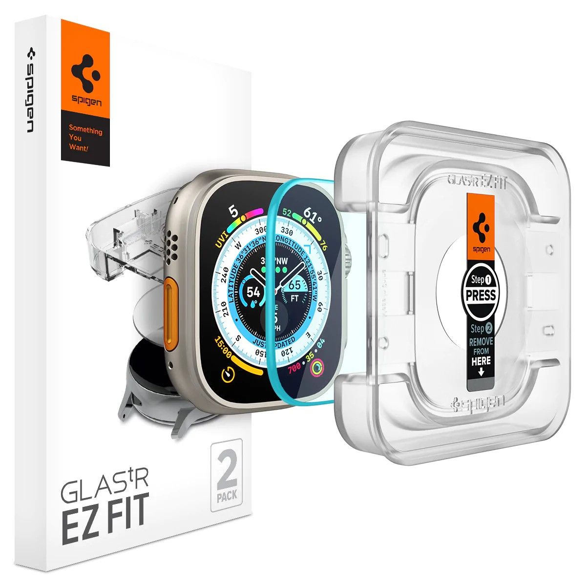 Tấm bảo vệ màn hình Glas.tR Spigen EZ FIT cho Apple Watch Ultra (49mm)