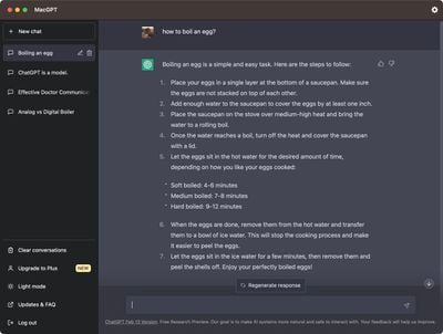 Cách truy cập ChatGPT từ thanh menu của máy Mac với MacGPT TechTimes Vietnam chatbot
