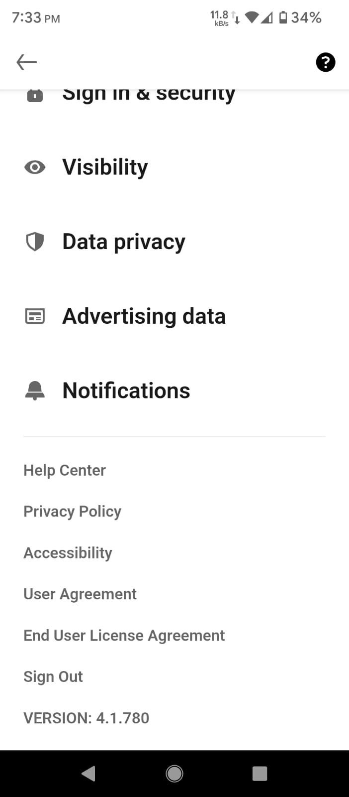 Ứng dụng LinkedIn cho Android Phiên bản hạ cấp