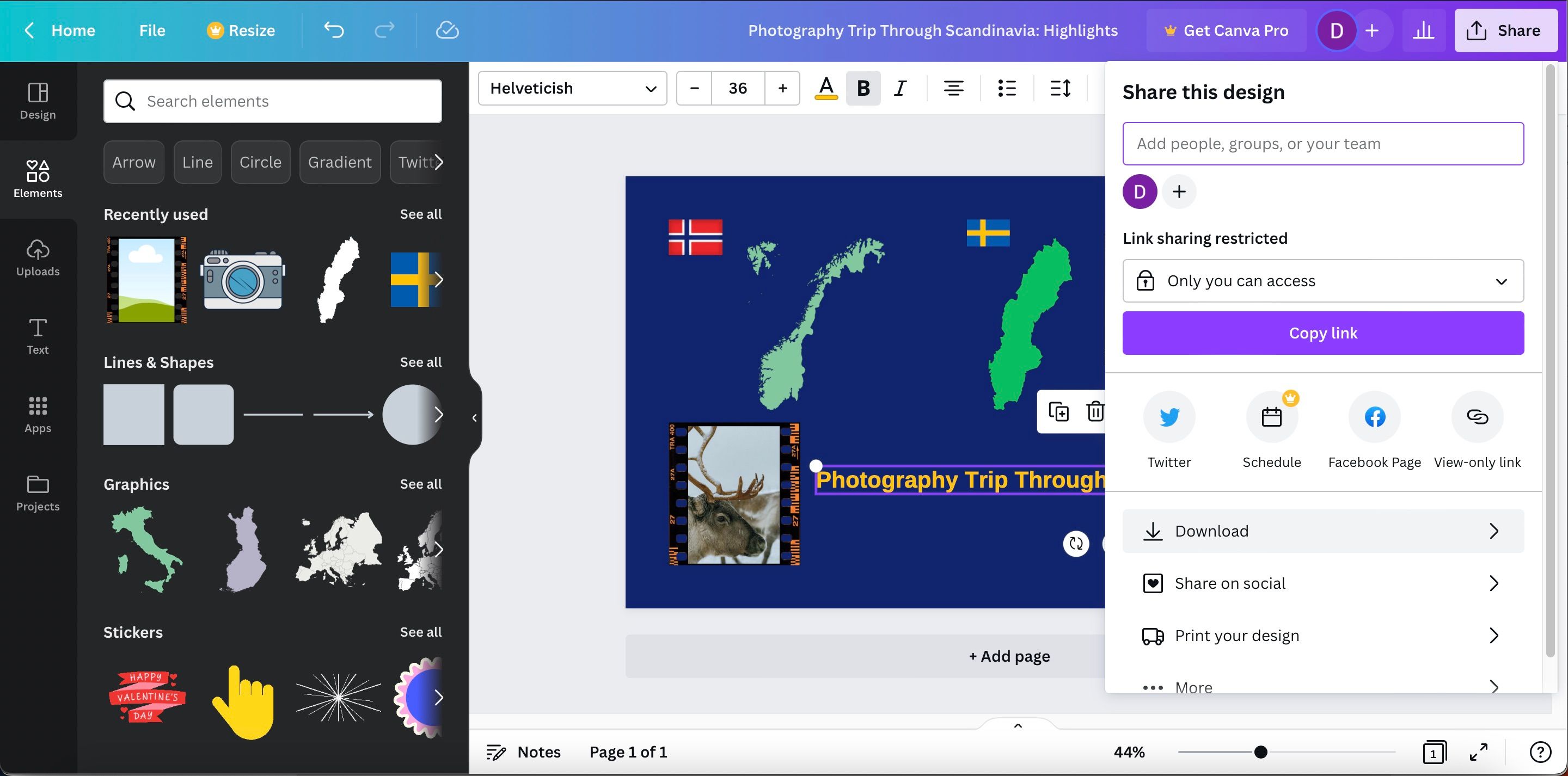 Ảnh chụp màn hình hiển thị cách tải xuống mẫu bài đăng Twitter trên Canva