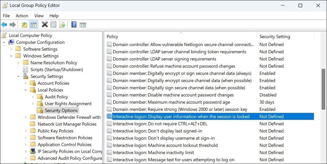 Ẩn email khỏi màn hình đăng nhập Windows bằng Trình chỉnh sửa chính sách nhóm