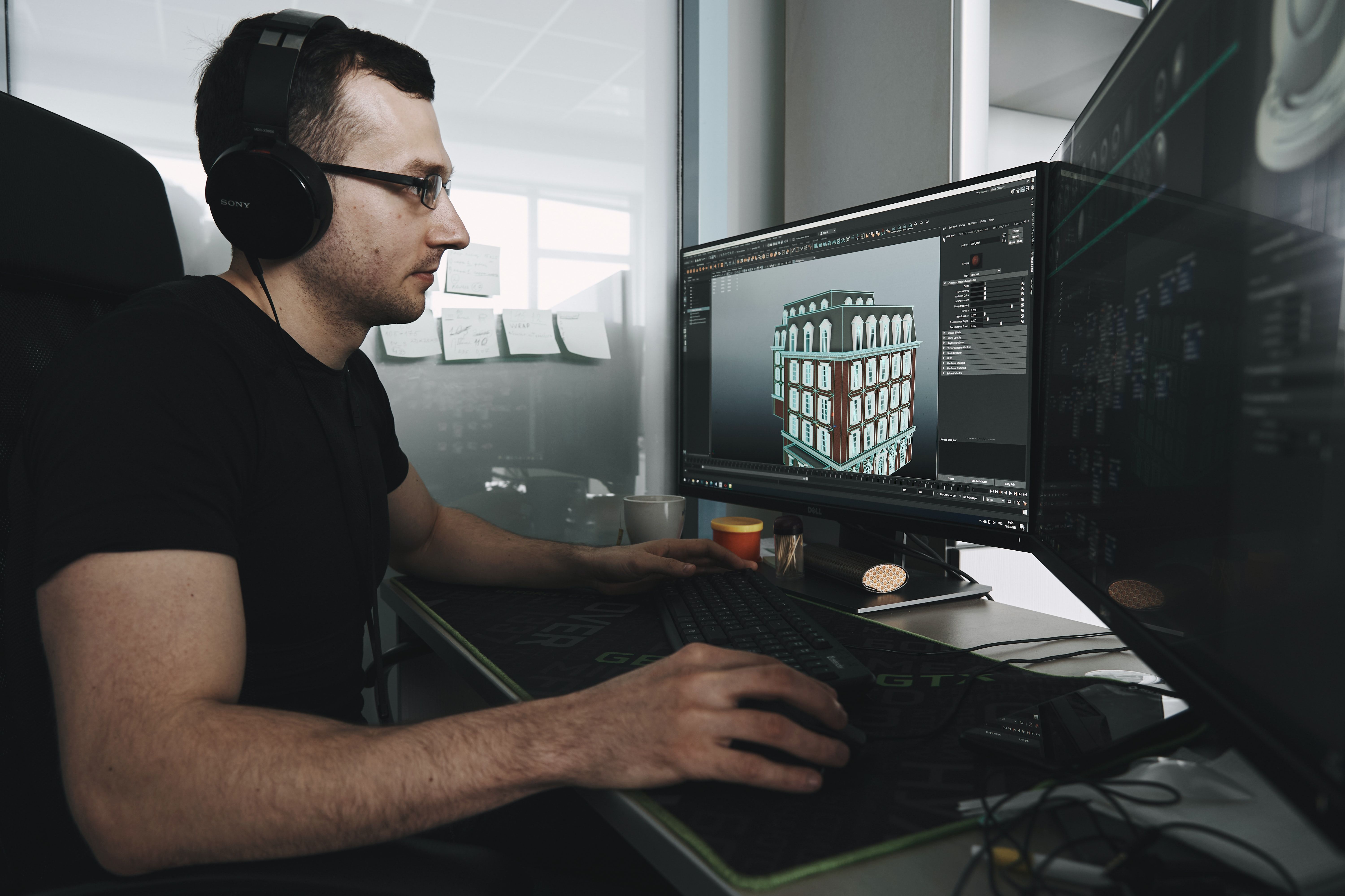 Người sử dụng phần mềm mô hình 3D trên PC