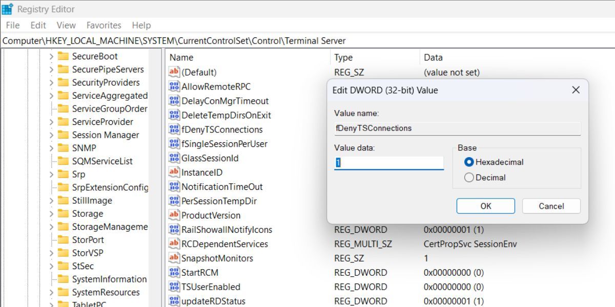 Vô hiệu hóa Remote Desktop bằng Registry Editor