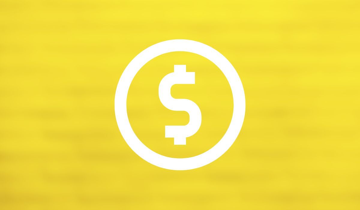 Ký hiệu USD trên nền vàng