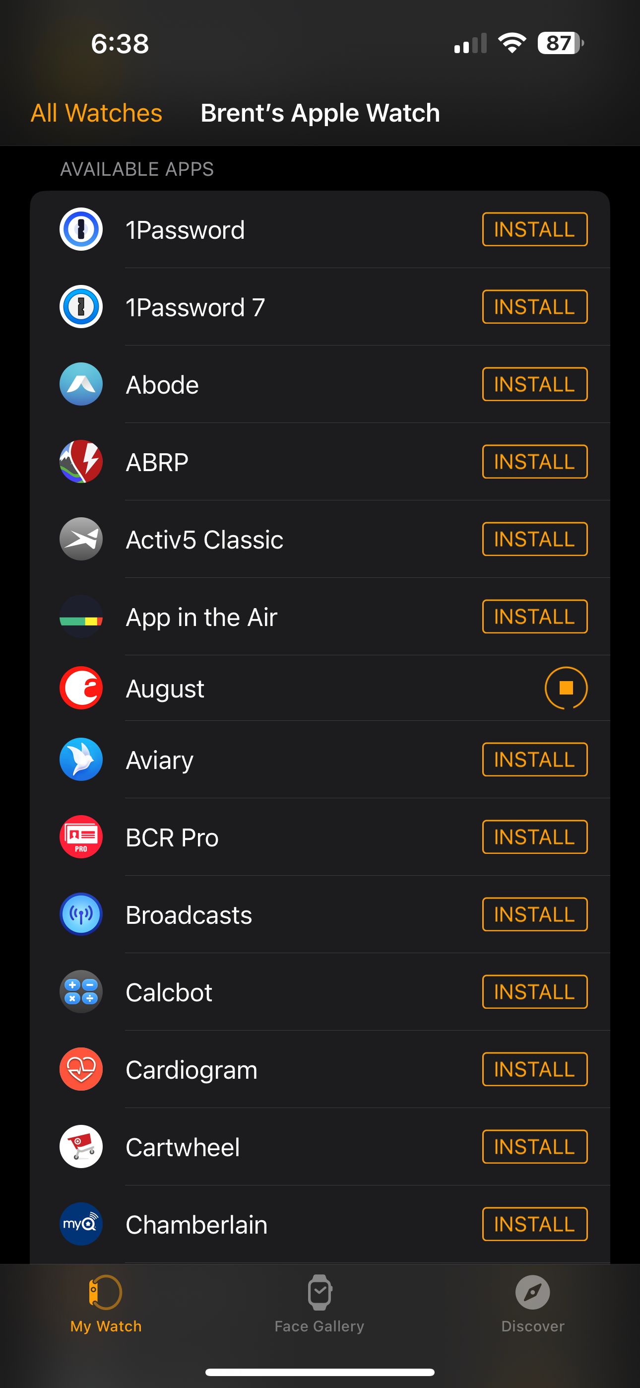 xem các ứng dụng có sẵn ứng dụng cài đặt 