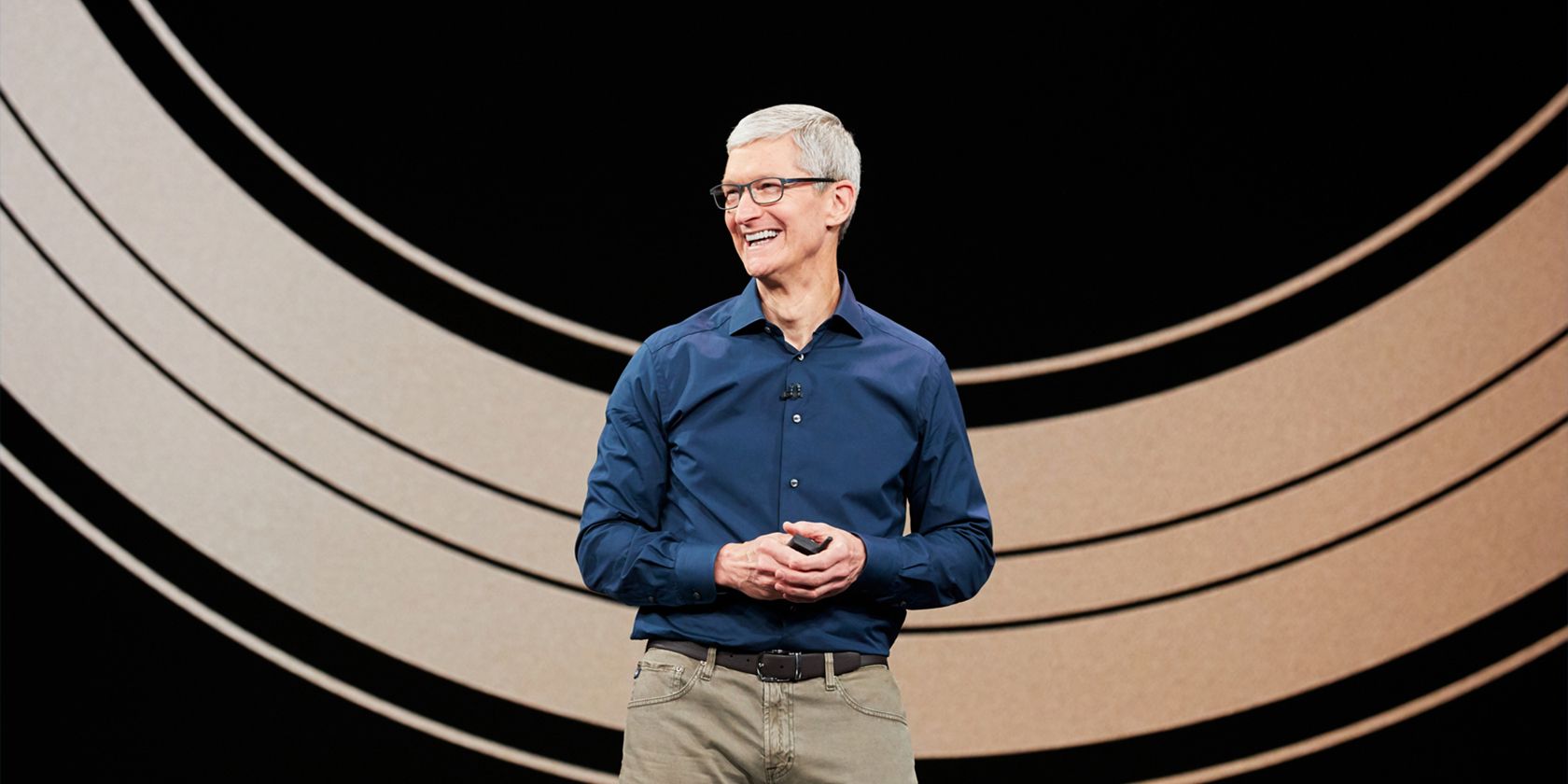 CEO Apple Tim Cook trong sự kiện tháng 9/2018 của Apple