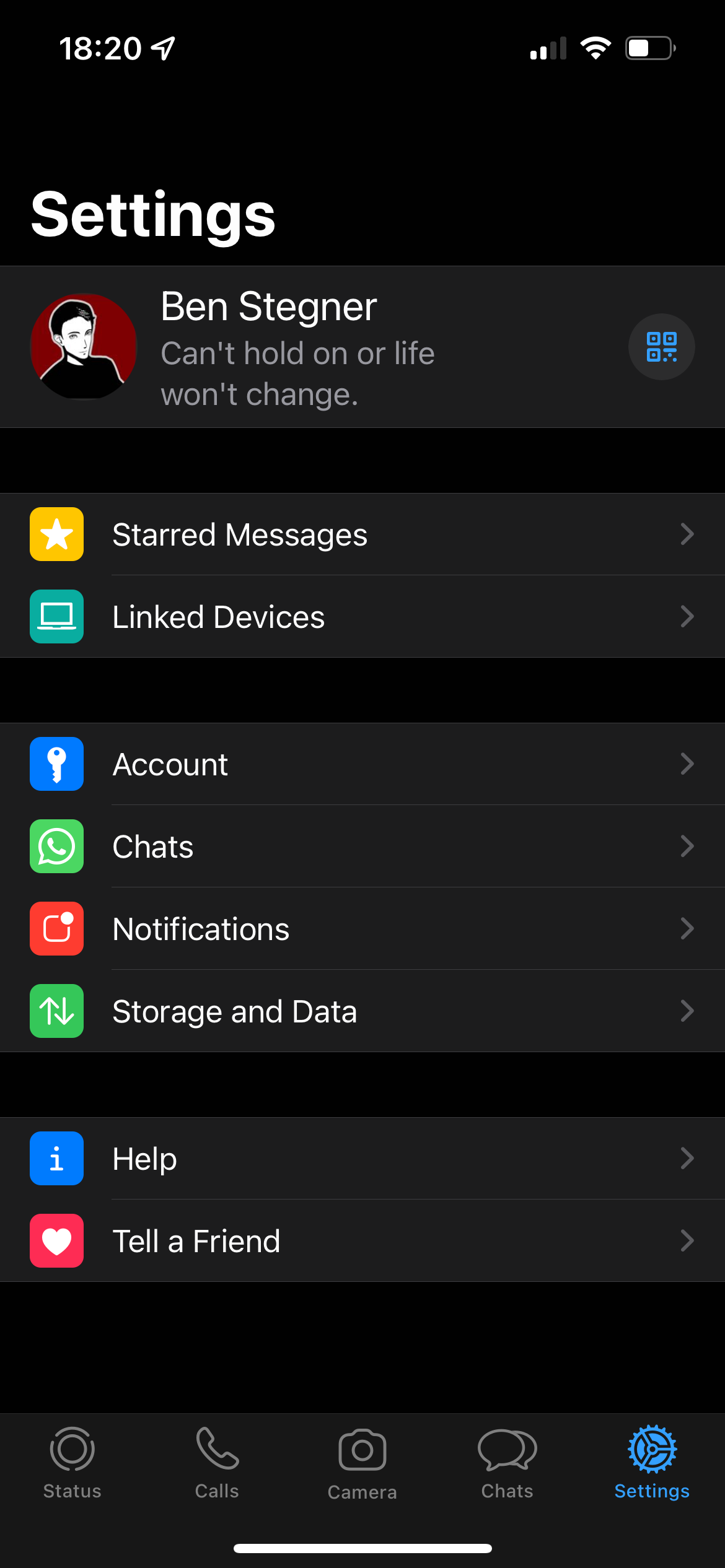 Cài đặt WhatsApp chính