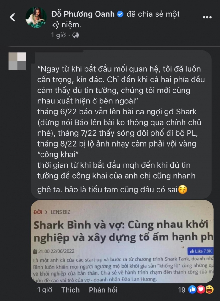 1679403874 301 Shark Binh dap tra khi bi Phuong Oanh to la TechTimes Vietnam Shark Bình đáp trả khi bị Phương Oanh tố là tiểu thư, cho rằng mình "úp sọt" bà Đào Lan Hương.