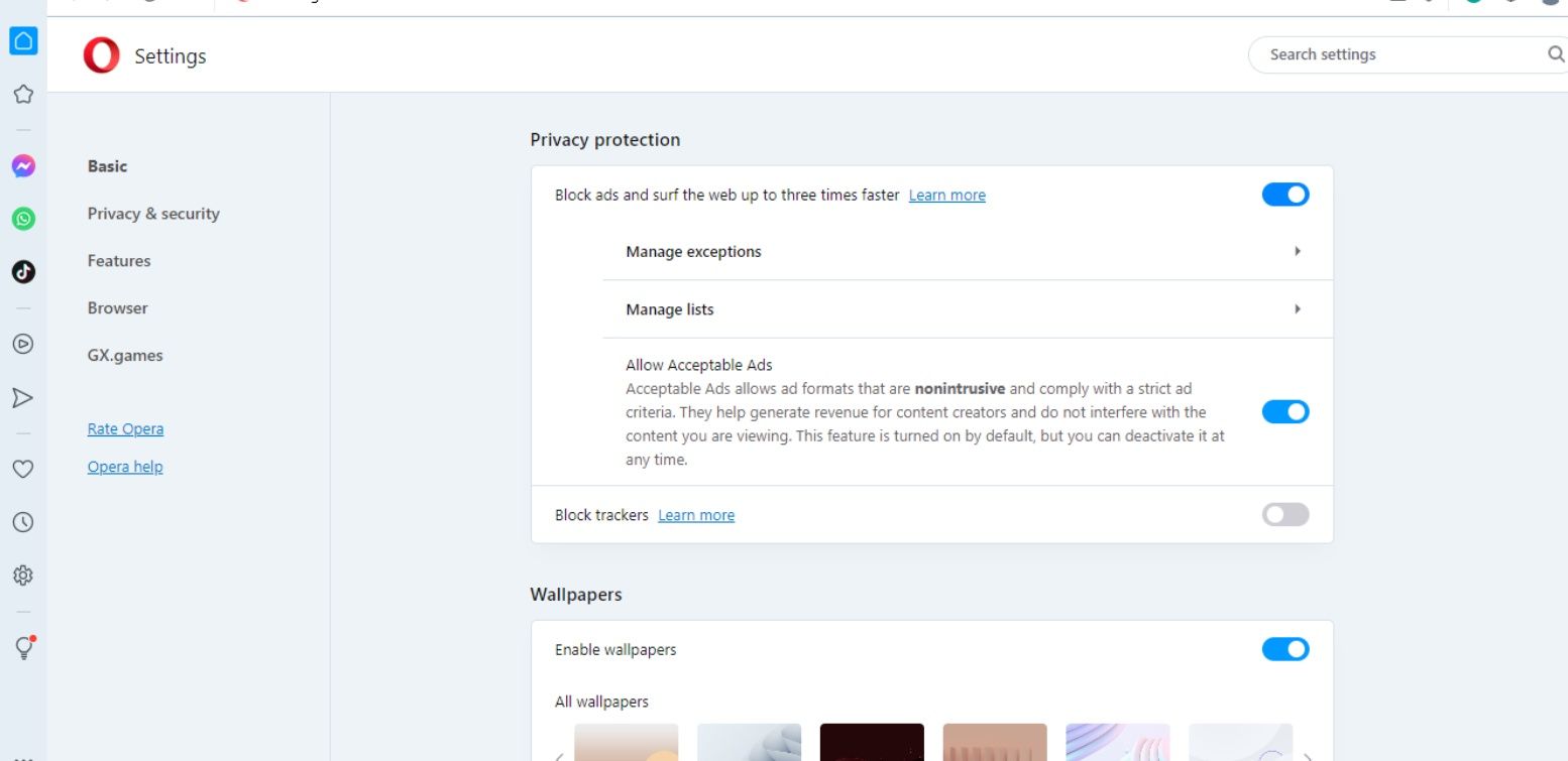 Ảnh chụp màn hình trang web Adblocker