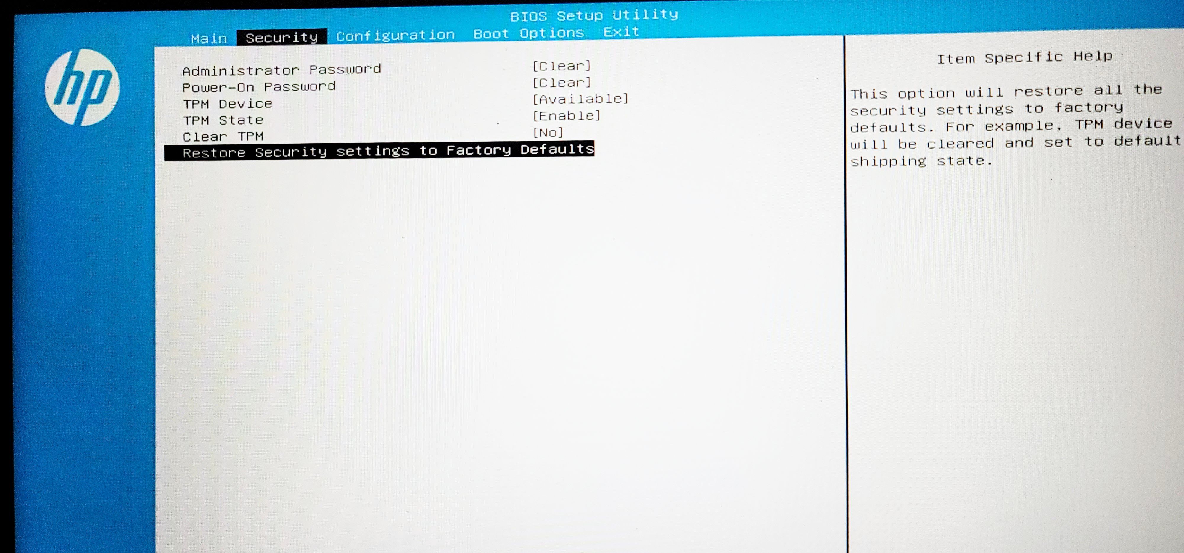 khôi phục cài đặt gốc bios mặc định
