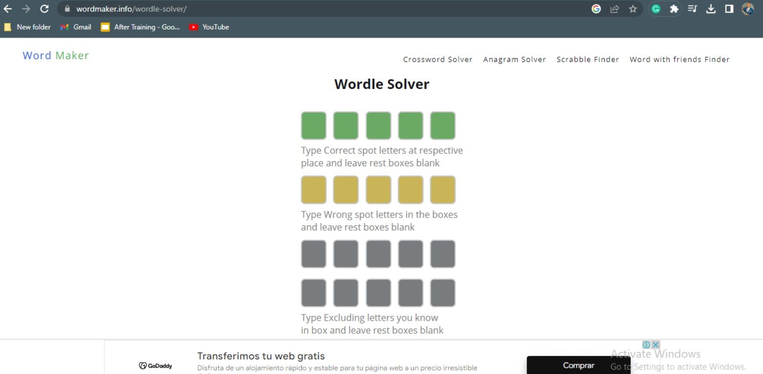 Ảnh chụp màn hình trang web Word maker