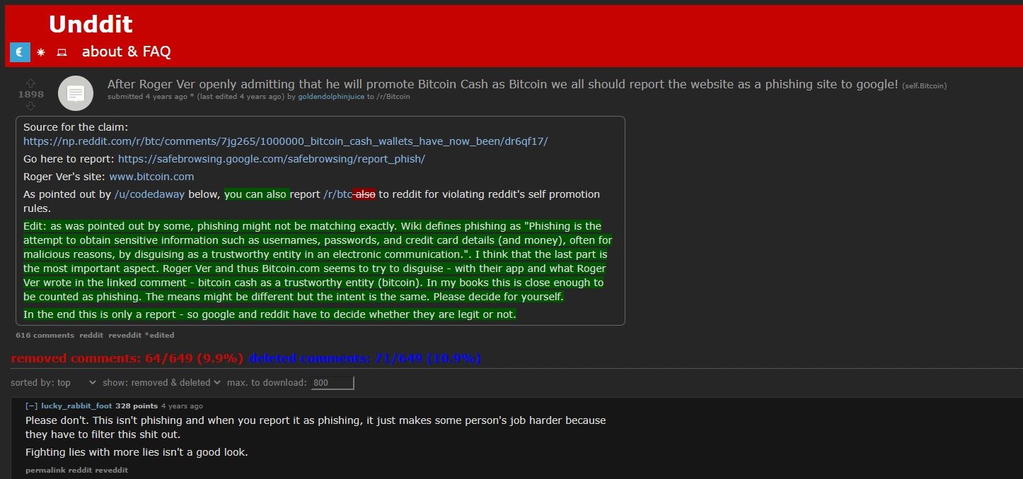 xem các bài đăng reddit đã xóa với undit