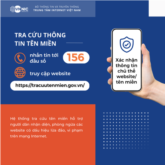 Bộ TT&TT cung cấp cổng tra cứu tên miền chống lừa đảo trực tuyến - Ảnh 1. Bộ TT&TT cung cấp cổng tra cứu tên miền chống lừa đảo trực tuyến - Ảnh 1.