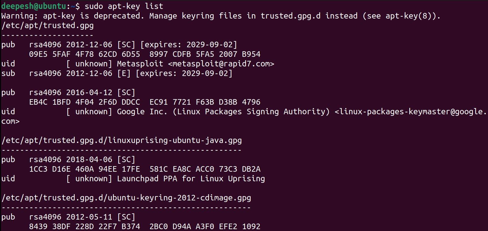 Cách xóa kho phần mềm trên Ubuntu TechTimes Vietnam khóa apt cho kho lưu trữ trong Ubuntu