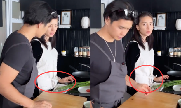 Clip Ngo Thanh Van vao bep nau an cung Huy TechTimes Vietnam Clip Ngô Thanh Vân vào bếp nấu ăn cùng Huy Trần, đeo tạp dề vẫn lộ bụng to bất thường