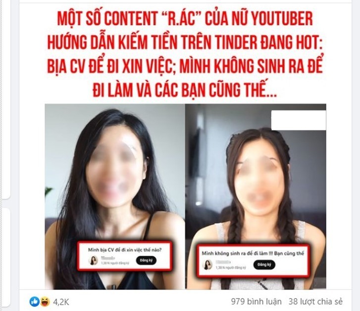 Kênh Youtuber Việt Giải Thích Cách Xin Tiền Đàn Ông Qua Tinder Kiếm 20 Triệu/Tháng