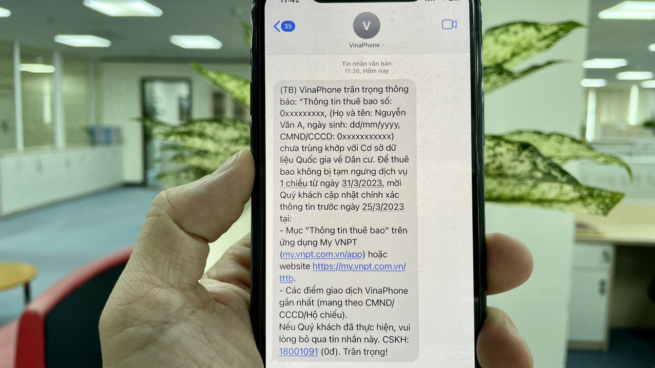 Những trường hợp nào nên chuẩn hóa thông tin thuê bao VinaPhone?  -Bức tranh 1.