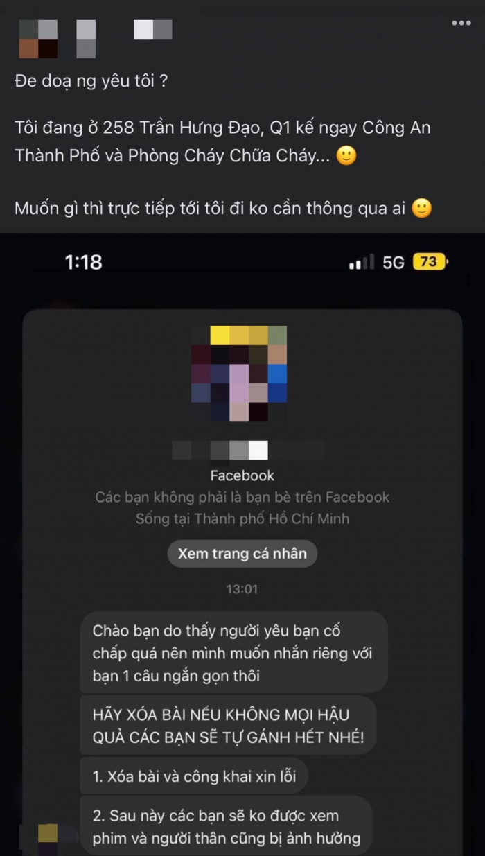 Thanh nien vach mat Tran Thanh o rap chieu phim TechTimes Vietnam Thanh niên 'vạch mặt' Trấn Thành ở rạp chiếu phim, nhắn tin tố bạn gái bị đe dọa