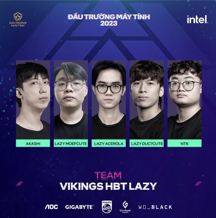 Đội hình thi đấu của Vikings HBT Lazy tại trận chung kết