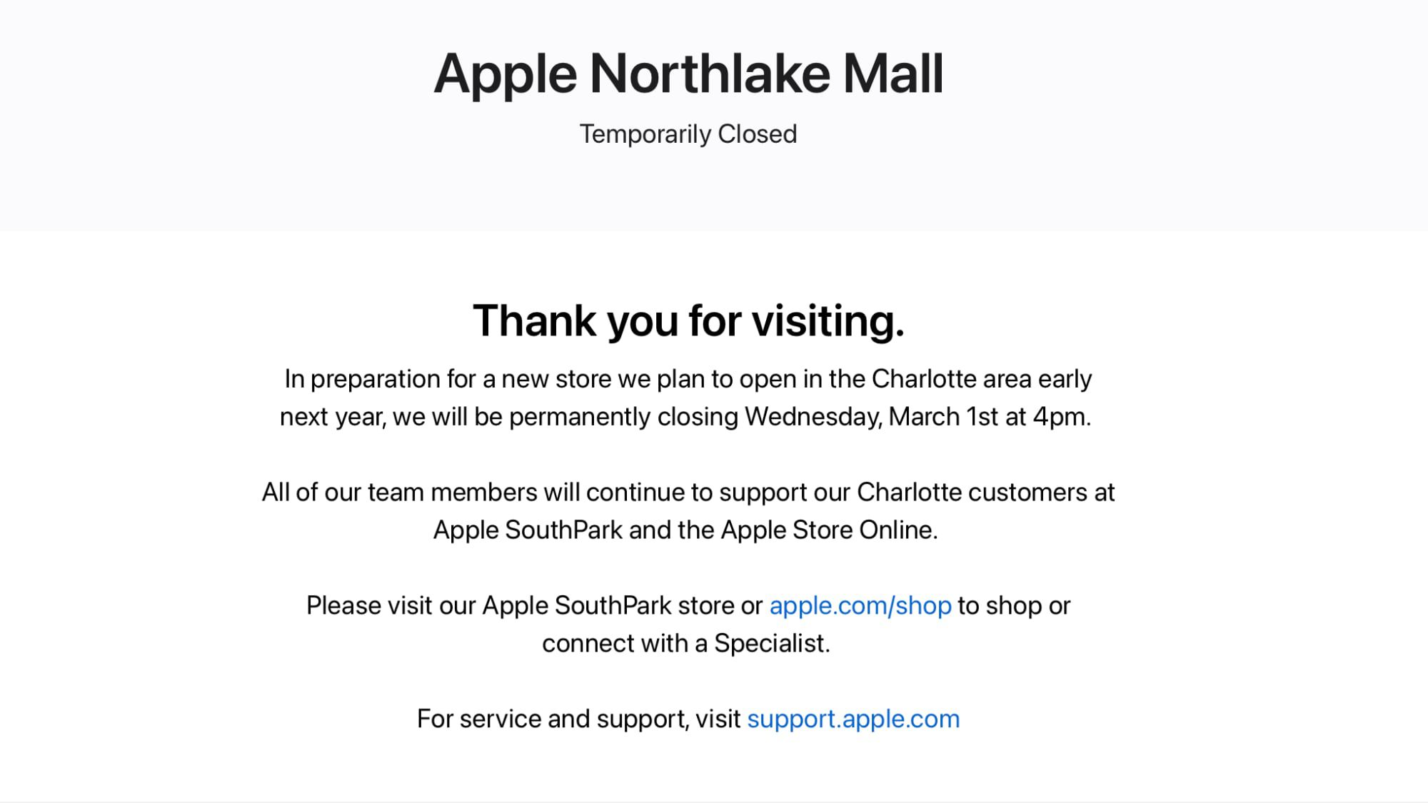 Apple Đóng cửa vĩnh viễn Cửa hàng Charlotte, Bắc Carolina sau nhiều vụ xả súng