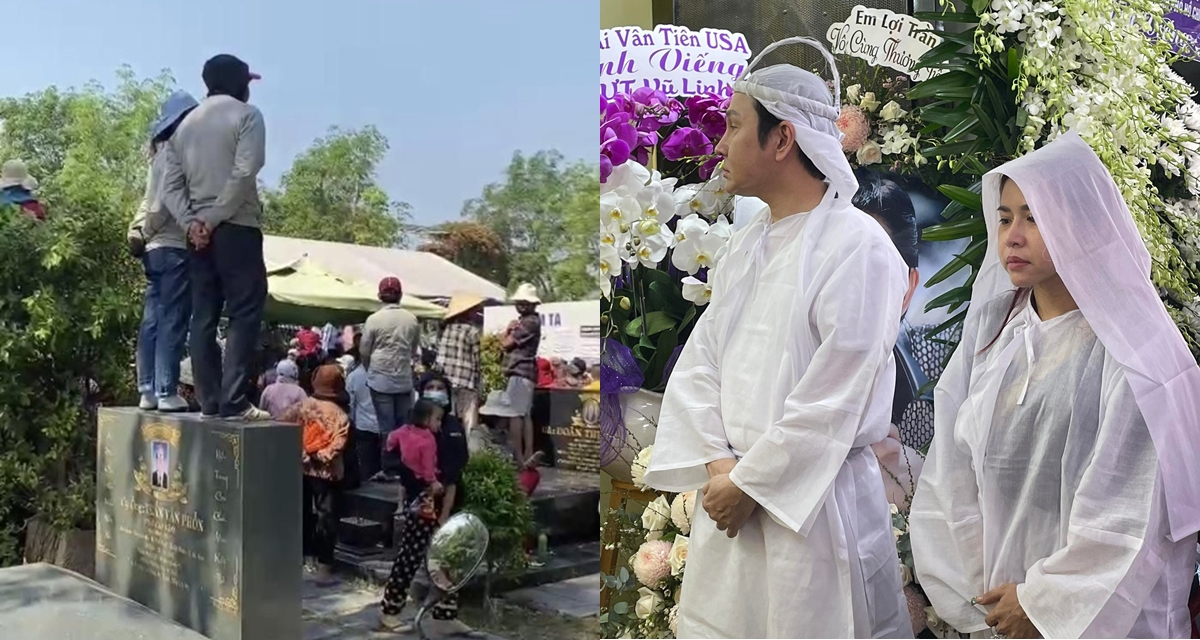 Cận cảnh mộ nghệ sĩ gạo cội bị giẫm đạp trong đám tang NSƯT Vũ Linh, người hâm mộ vô cùng phẫn nộ