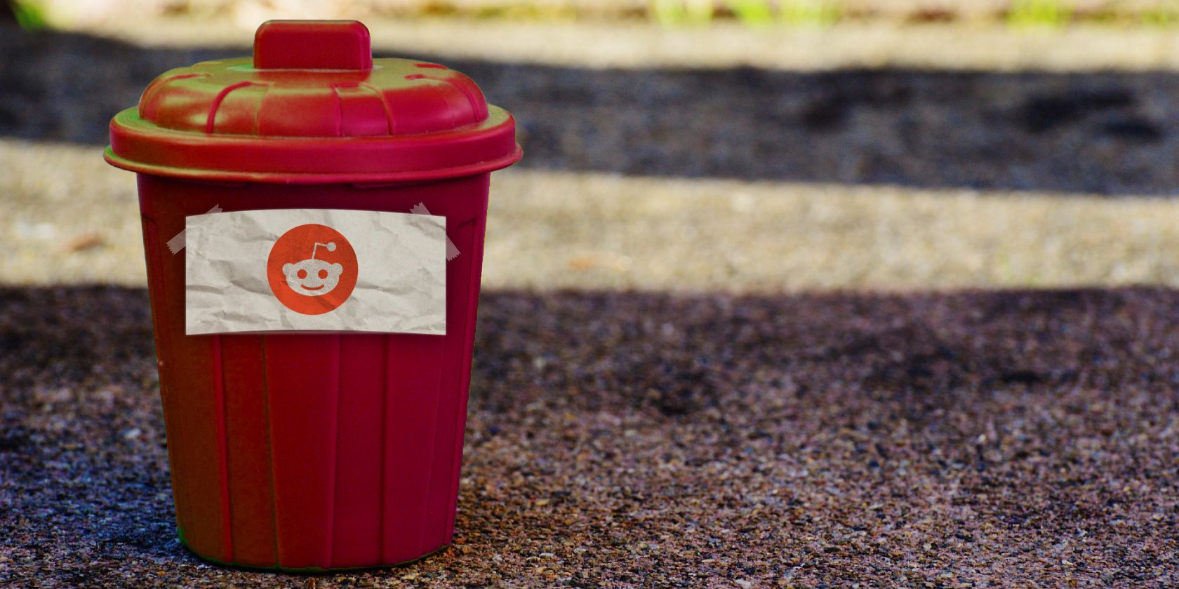 6 cách khác nhau để xem các bài đăng Reddit đã xóa reddit logo on a trash can