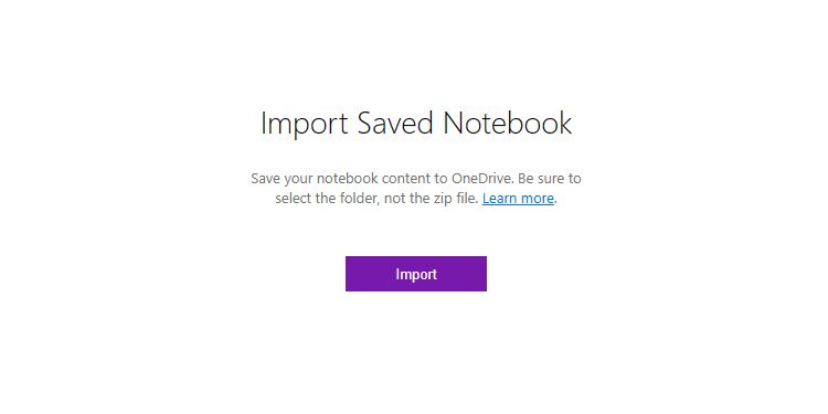 Nhập sổ ghi chép đã lưu cho OneNote cho Windows 10