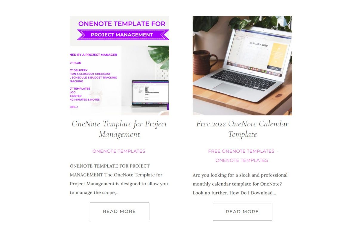 Các mẫu OneNote từ xay tốt hơn