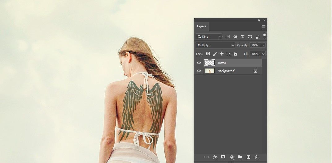 Thay đổi chế độ hòa trộn trong Photoshop