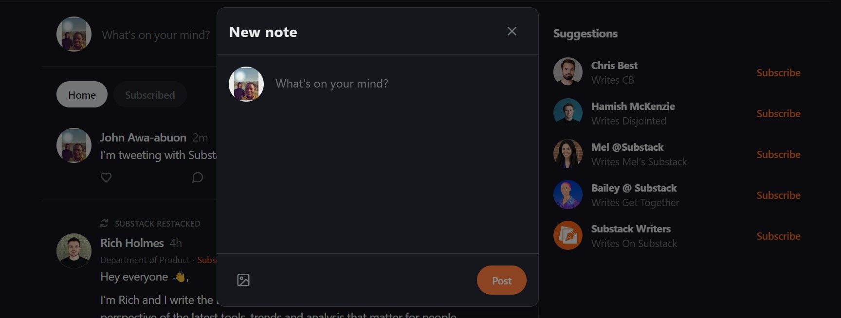 tạo ghi chú ngăn xếp con