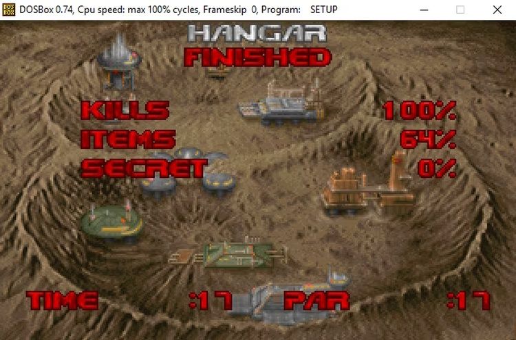 DOOM chạy trong DOSBox