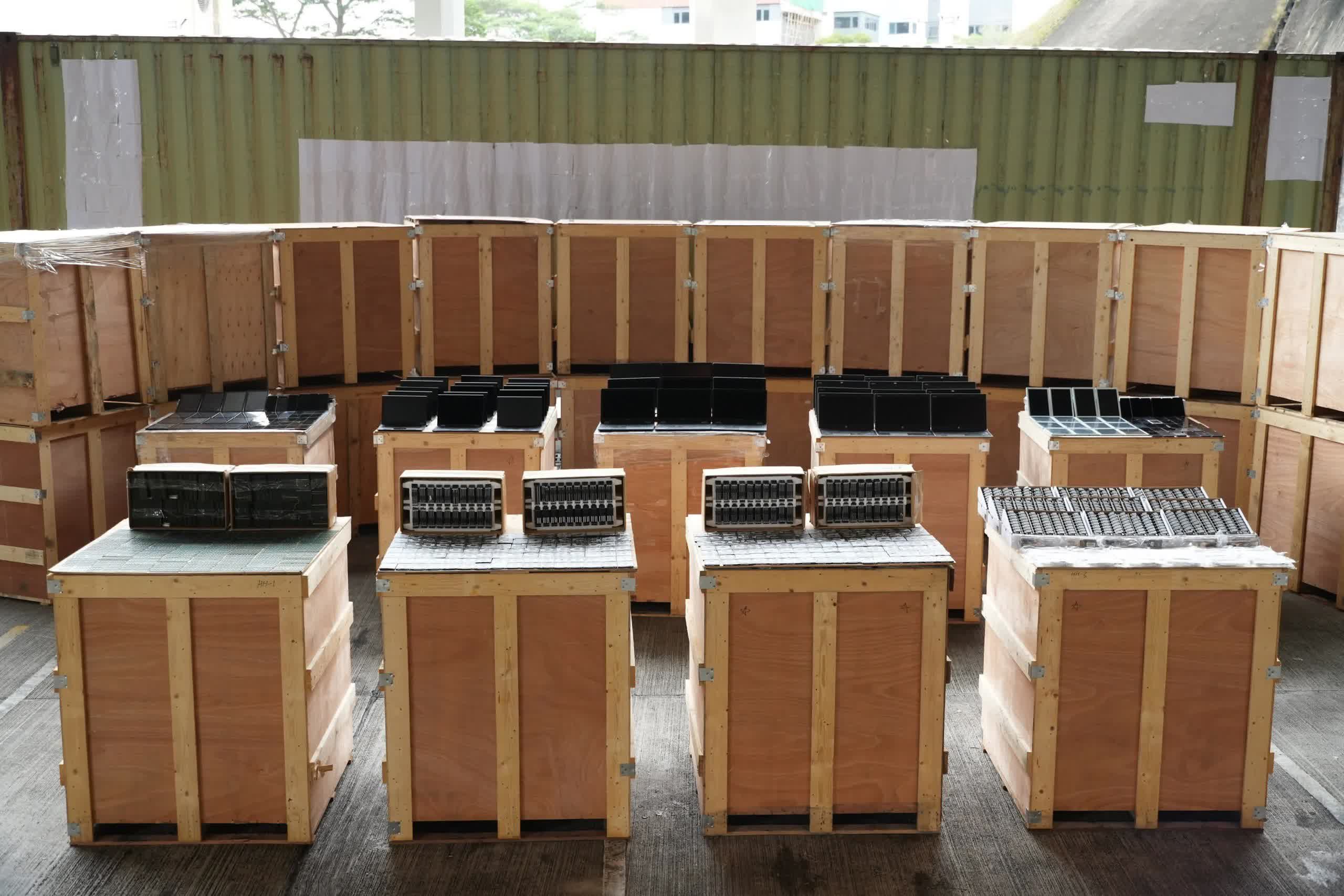 Someone got caught smuggling computer components into China, again